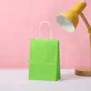 Bolsa de papel Custom Express empaque para llevar Bolsa de papel Kraft bolsa para regalo de cumpleaños de ropa bolsa creativa de papel Kraft