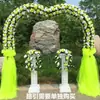 Arco de Flores de Seda Puerta de Flores Completa Puerta de Flores para Boda Evento de Celebración de Apertura de Tienda Nuevo Arco de Flores Soporte para Flores Accesorios de Flores para Boda