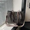 Bolso Bandolera Estampado de Leopardo 2025 Invierno Nueva Moda Elegante Versátil Textura Simple Casual Bolso de Mano Bolso de Hombro Transfronterizo