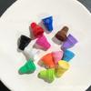 17*20mm cuentas de cono con agujero pintadas de colores para manualidades, colgante de coche, pulsera, cadena de teléfono móvil, cuerda para la cabeza, accesorios para el cabello, accesorios