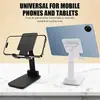 Soporte de Escritorio Plegable Ajustable para Teléfono Soporte Perezoso Portátil para Teléfonos y Tablets de Transmisión en Vivo