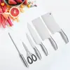 Conjunto de Facas Moderno Minimalista com Bainha, Faca de Osso de Cozinha em Aço Inoxidável, Faca para Legumes, Conjunto de Seis Peças de Facas de Cozinha para Presente, Yangjiang