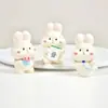 Pegamento en crema, material artesanal para manualidades, lindo conejo emo, accesorios de resina para muñecas, carcasa de teléfono móvil casera