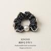 Lujo Ligero Alta Calidad Tela Anillo para el Cabello Floral Exquisito Versátil Cuerda para Recogido a Medio Moño Cuerda para el Cabello de Perla de Alta Calidad Accesorios para el Cabello