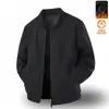 Cárdigan Sudadera de Forro Polar para Hombre Otoño e Invierno para Exteriores, Amigable con la Piel, Cuello Alto, Informal, Cómodo y Sencillo, Chaqueta Moderna y Versátil