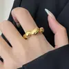 Anillo Minimalista Hueco de Círculo Irregular para Mujer, Estilo Geométrico Fresco, Anillo Abierto Versátil Apilable, Anillo Único para el Dedo Índice