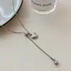 Nuevo Collar Largo Dulce y Fresco con Temática de Amor para Mujer, Cadena Creativa Ajustable para Suéter