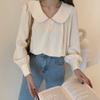 Camisa de Manga Larga para Mujer con Cuello Estilo Muñeca, Nueva Blusa de Gasa Primavera y Otoño 2026