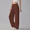 Calça Casual Nova Respirável, Calça Longa com Design Europeu e Americano, Cintura Alta, Perna Reta, Modelagem Solta, Calça Esportiva Yoga, Estilo Fino