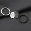 Chaveiro Pingente Criativo Desenho Animado Gato Preto e Branco em Aço Inoxidável Europeu e Americano para Melhores Amigos e Casais, Acessórios Atacado