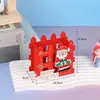 Manualidades Creativas de Madera Valla de Madera Portalápices de Navidad Decoración de Ambiente Festivo Regalos Navideños para Niños Venta al por Mayor