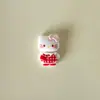 Falda de Cuadros de Dibujos Animados Gato Lindo Joyería DIY Accesorios Pegamento de Crema Resina Accesorios Pequeños Hebilla de Zapato con Agujero Paquete de Materiales