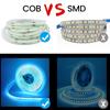 Tiras de luces LED COB USB Decoración de techo con interruptor de botón 320 LED/m Lámpara de cinta de fondo de color