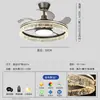 Luz de Ventilador Invisível 2025 Novo Ventilador de Teto Integrado para Casa Luz Luz de Luxo High-class Sala de Estar Sala de Jantar Ventilador de Teto com Rachadura de Gelo