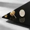 Brincos de Tarraxa Cluster Oval em Forma de Escada de Moissanita, Prata S925, Luxo Leve, High-End, Estilo Elegante, Brincos para Festa Noturna