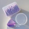 Pó de torta de taro roxo, base em pó com gota d'água, fita dupla, seca e úmida, dupla utilização, base instantânea à prova d'água, base especial em pó cremoso