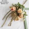 Flor de imitación rosa Youduo flor decorativa escrita a mano diseño de flor falsa ramo de mano para boda decoración de pared rosa CF01250