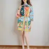 2026 Nuevo Vestido de Verano para Mujer Europeo y Americano Transfronterizo Moda y Color Único Bloqueado Vacaciones Casual Vestido con Lazo en la Cintura