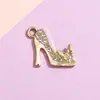 Acessórios de Pingente Pequeno para Sapatos de Salto Alto Moda Liga Diamante Joias Pingente Pequeno DIY Roupas Pulseira Chaveiro Material