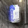 Caja de pañuelos de lujo para pared, no requiere taladro, caja para toallitas húmedas, dispensador de pañuelos para cocina y baño, portapañuelos