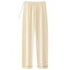 Pijama de Maternidad Primavera y Verano Algodón Puro Rayado Confinamiento Maternidad Pantalones Soporte para Vientre Ajustables Talla Grande para Mujer Cintura Alta Ropa Exterior