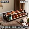 Prateleira de Exibição Antiga para Desktop Suporte para Xícara de Chá Prateleira de Armazenamento Sala de Chá Madeira Maciça Estilo Chinês Mesa de Chá Armário de Chá Prateleira de Exibição em Camadas Rack de Armazenamento para Enfeites