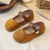 Sapatos de Princesa Retrô Franceses para Meninas Coleção Outono 2026 Sapatos Mary Jane de Couro Infantis Solado Macio Sapatos Birkenstock para Bebê Menina