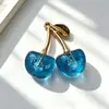 Nuevo colgante de cereza acrílica de aleación tridimensional Accesorios de joyería DIY para pendientes, pulseras, llaveros y colgantes al por mayor