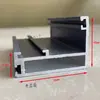 Ventana Colgante en Vidrio de Muro Cortina, Hoja de Apertura con Marco Abierto, Ventana Oscilobatiente de Muro Cortina con Marco Oculto, Perfil de Aleación de Aluminio Se Puede Ensamblar
