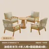 Sillón de cuero para una, dos o tres personas, adecuado para salas de estar, casas de huéspedes, hoteles, apartamentos de alquiler y espacios pequeños, con tejido de ratán