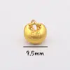 Ping An Joy Colgante de Oro Arena Colgante Pulsera DIY Accesorios de Pulsera Gufa Oro Marca Xiaofu Accesorios de Cuentas de Campana