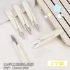 Tijeras Pequeñas Domésticas en Forma de U con Puntas Redondas para Costura, Manualidades Hechas a Mano, Cortahilos para Punto de Cruz de Acero Inoxidable