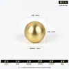 Manija de Aleación de Zinc Estilo Francés Manija de Cajón de un Solo Agujero Manija de Puerta de Gabinete Armario Color Cobre Dorado Manija Redonda Venta al por Mayor
