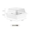Caja Sándwich nieve Mei Niang hilo de carne seca concha pequeña papel transparente caja de plástico pastelería occidental pastel pan caja para hornear mayoreo