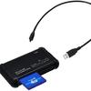 Lector de tarjetas multifunción seis en uno, transmisión de datos de tarjetas SDTF, conversión CF/MS/XD, computadora de oficina para m2