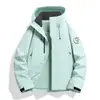 Nueva chaqueta tres en uno para exteriores de Luo Tu, cortavientos e impermeable, unisex, chaqueta cálida para montañismo