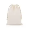 Bolsas de Algodón con Cordón en Stock al por Mayor Bolsas de Lona Blanca Lisas con Cordón Empaque de Regalo Ecológico Bolsas de Algodón para Almacenamiento