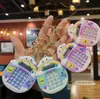 Celebridad de Internet Muñeco de Dibujos Animados Multifuncional Llavero con Luz Intermitente Calculadora Termómetro Colgante para Mochila Regalo Pequeño Venta al por Mayor