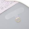 Parche para Correa de Teléfono Móvil Pad Resistente Integrado de TPU Correa Antiperdida Clip de Anillo D Adhesivo Trasero Transparente Ultra Delgado