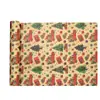 Papel de Presente de Couro Amarelo Papel de Presente de Natal Papel de Decoração de Presente de Natal Aquarela Vintage