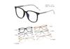Montura de gafas TR90 ultraligera para estudiantes, moda, suministro transfronterizo, duradera con metal, CP, propionato, patilla, pie 221-2