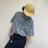 Camisa de manga larga a cuadros para hombre, primavera, otoño, verano 2026 nuevo estilo, chaqueta camisa casual de manga corta para adolescentes, corte holgado