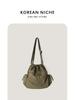 2024 Novo Estilo Coreano Design de Nicho Bolsa de Ombro de Nylon Feminina Leve Versátil para o Dia a Dia Bolsa Saco de Grande Capacidade