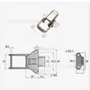 Aço inoxidável 304 cadeado de fivela pequena antigo acessórios caixa de madeira equipamento de fechadura pesada fivela industrial fixa porta firme