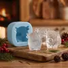Molde de Cubitos de Hielo de Silicona Diseño Lindo de Conejo y Mini Vaca de las Tierras Altas