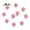 Venda Quente Transfronteiriça Broca de Bola com Furo Reto de 10mm Bola de Bayberry Contas Shambhala Acessórios de Cabelo DIY Acessórios para Pulseira Várias Cores