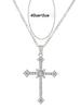 Colar de estrela e cruz com diamantes estilo frio doce cool zircônia diamante brilhante 2022 Novo Moda colar