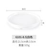 Prato de melamina imitação de porcelana talheres plástico prato de comida ocidental prato de jantar de bife prato redondo plano prato de sobremesa sushi prato de bolo comercial