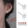 Aretes Ruyi S999 de Plata Pura para Mujer, Aretes para Perforación de Oreja, Nuevo Estilo 2023, Elegantes Aretes de Plata Pura, Barras para Oreja, Accesorios para Oreja