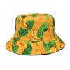 Sombrero de Pescador Estampado de Dibujos Animados Europeos y Americanos para Mujer en Verano, Versátil Sombrero de Cubeta para Pesca al Aire Libre con Protección Solar, Se Puede Personalizar
